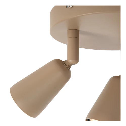 Lucide TIANA - Ceiling spotlight - 3xGU10 - Taupe | Essential - detail 2